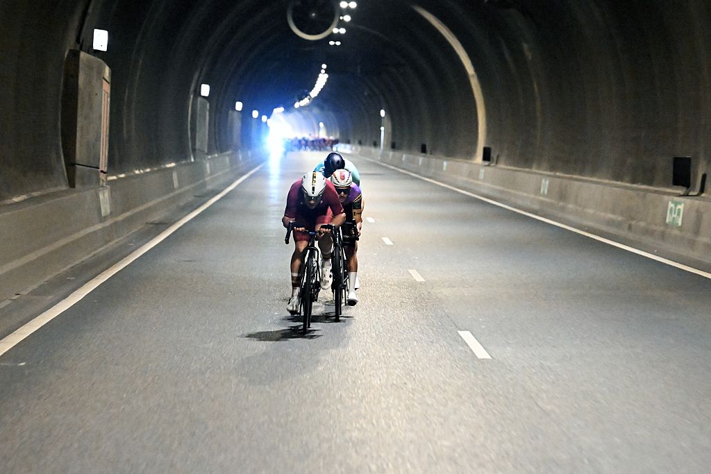 American Robin Carpenter of Modern Adventure Pro Cycling, Dutch Nat Joost of BEAT Cycling Club p/b Saxo and American Jonah Killy of Tarteletto-Isorex