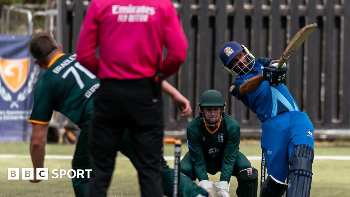 Action from Slovenia v Guernsey