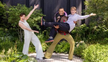 New Strictly Come Dancing presenters make first public appearance as trio at Chelsea Flower Show