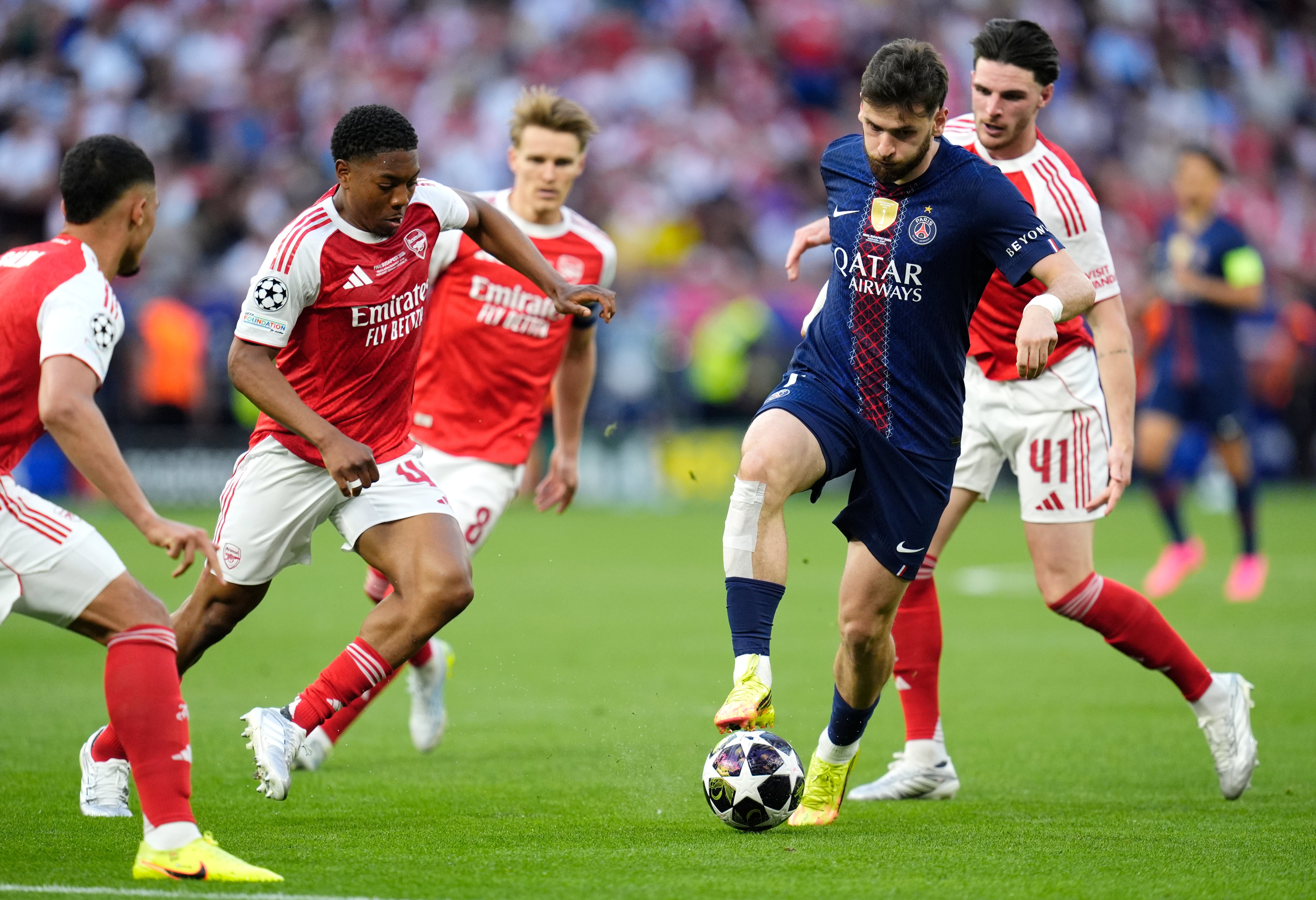 PSG's blistering attackers were nullified by Arsenal's solid defence but it was not enough