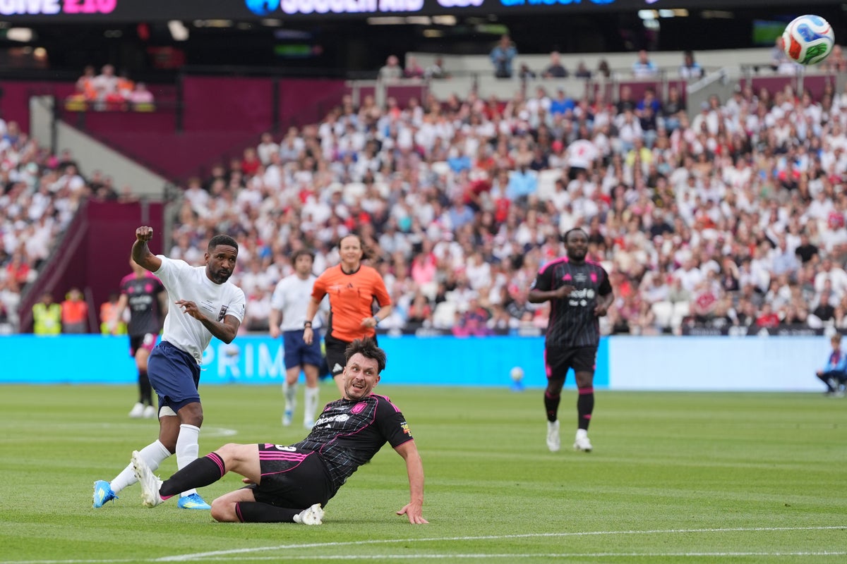 Soccer Aid LIVE: Result as Jermaine Defoe, Angry Ginge and Joe Marler star in England’s win over World XI