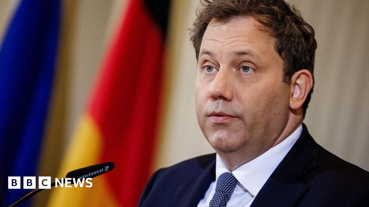 German Finance Minister Lars Klingbeil speaks during a press conference