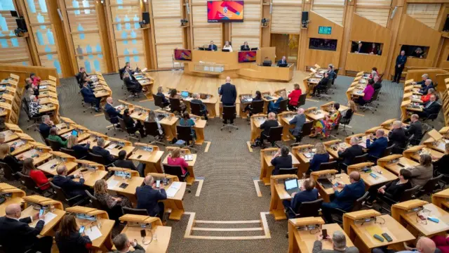 A general view of the Holyrood chamber.