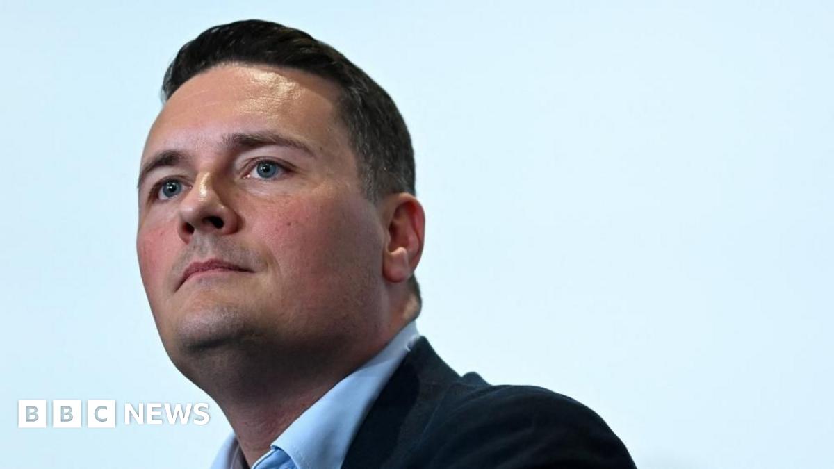 Wes Streeting delivers a keynote address at the Progress annual conference 2026, in London, Britain, May 16, 2026.