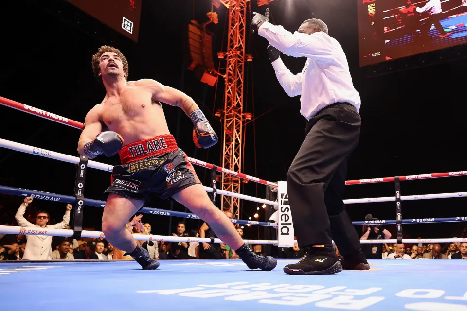 Richard Torrez after being stopped by Frank Sanchez
