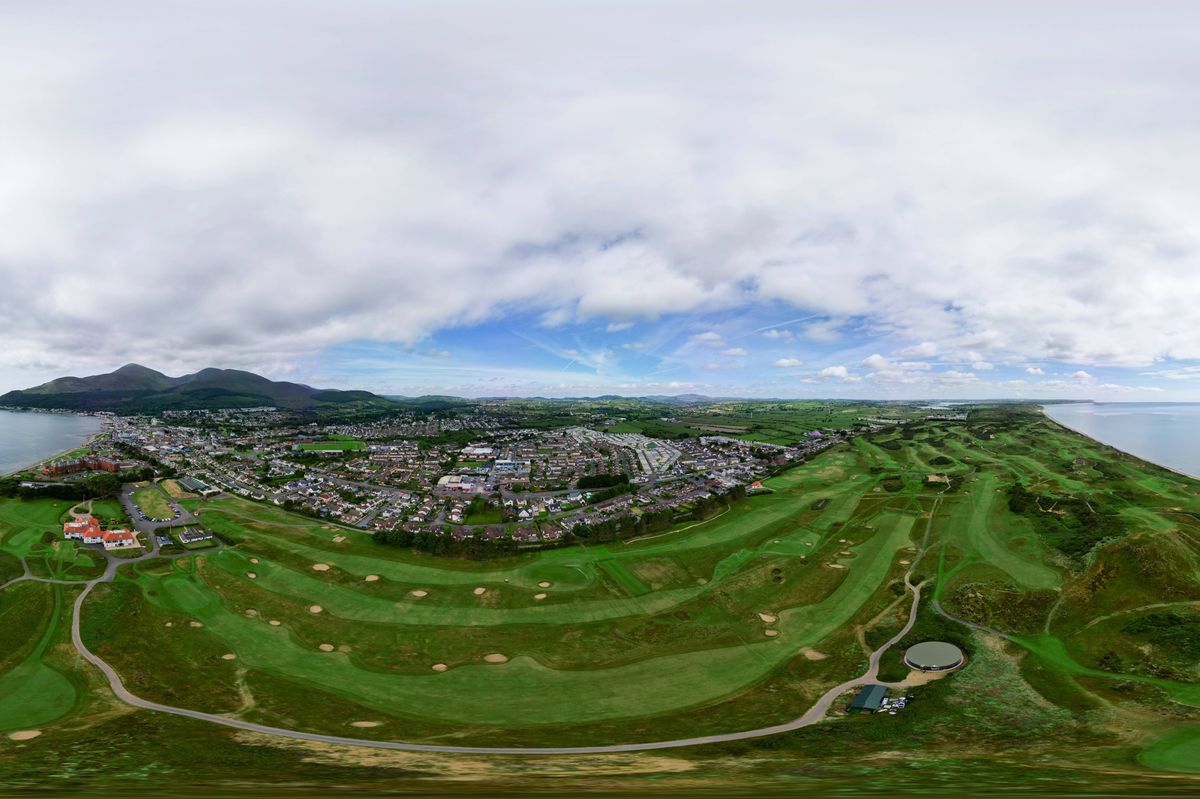 A 360 degree photosphere of Royal County Down golf course
