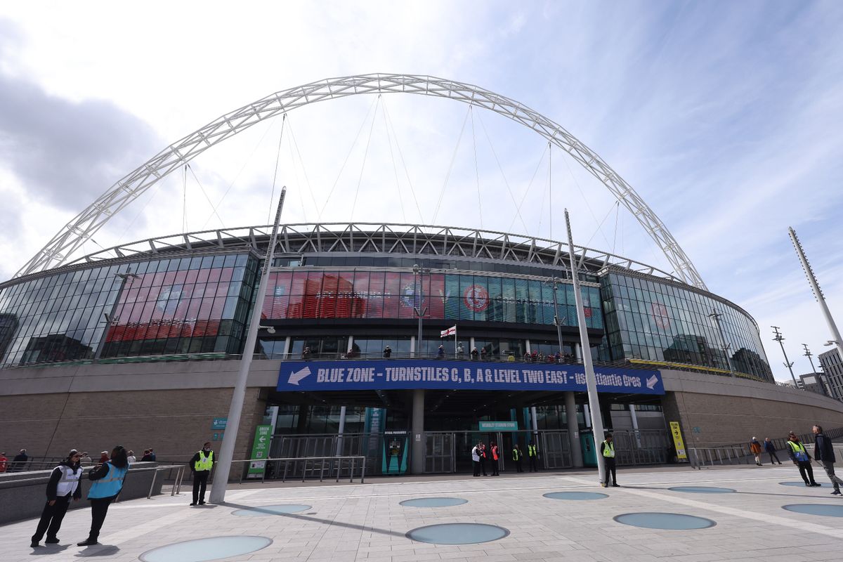 General view outside the stadium prior to the Isuzu FA Vase Final.