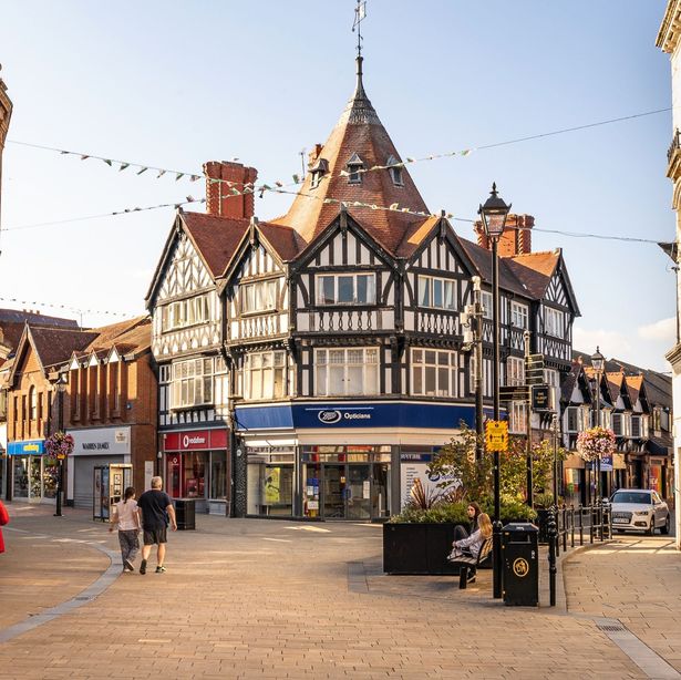 Police are at an incident in Wrexham city centre - stock image