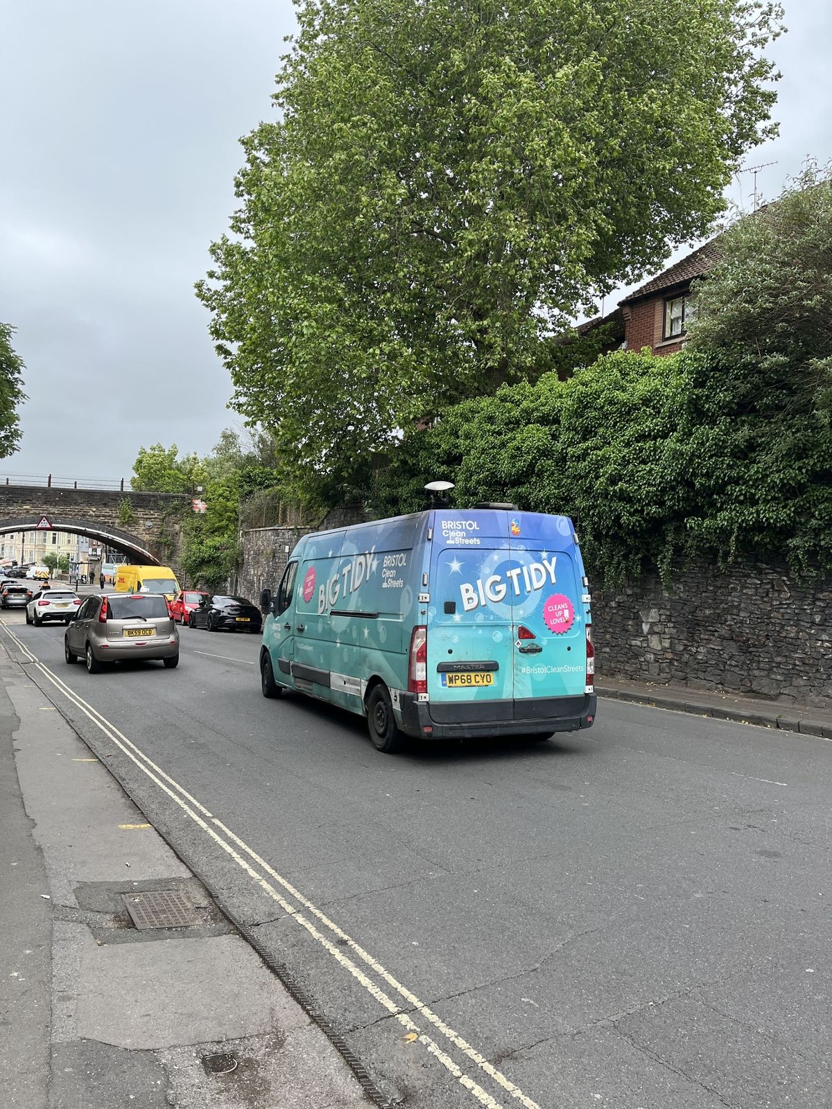 A Bristol Waste van on Stapleton Road