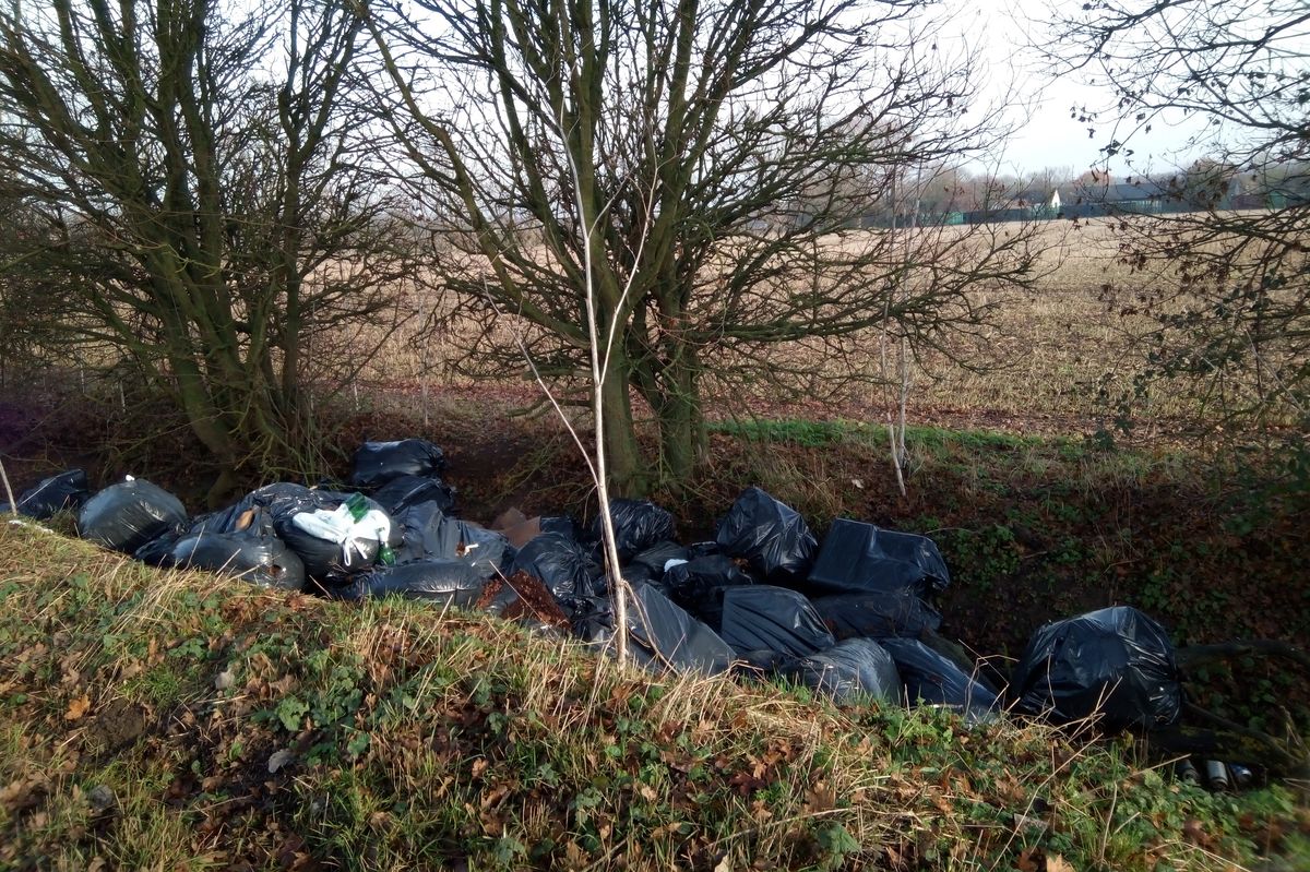 A large fly-tip in the Braintree council district