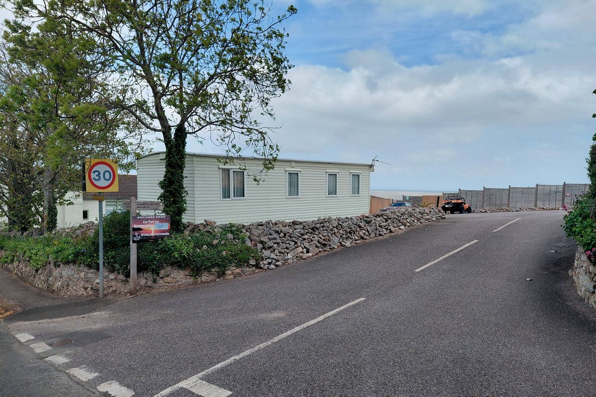 Caravans at Anchor's Drop on the B3191 Cleeve Hill in Blue Anchor. CREDIT: Daniel Mumby. Free to use for all BBC wire partners.