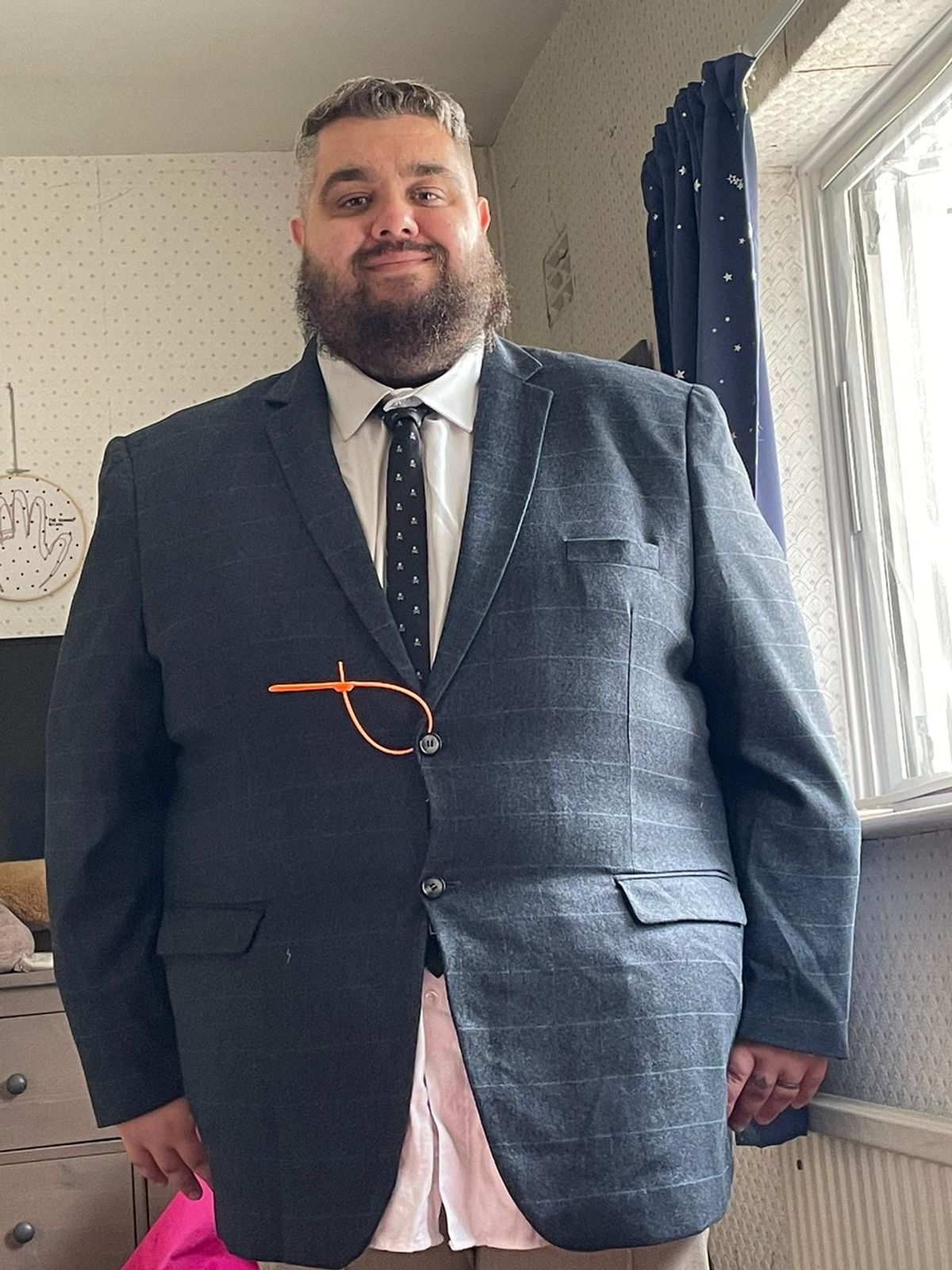 David weighed 32 stone
