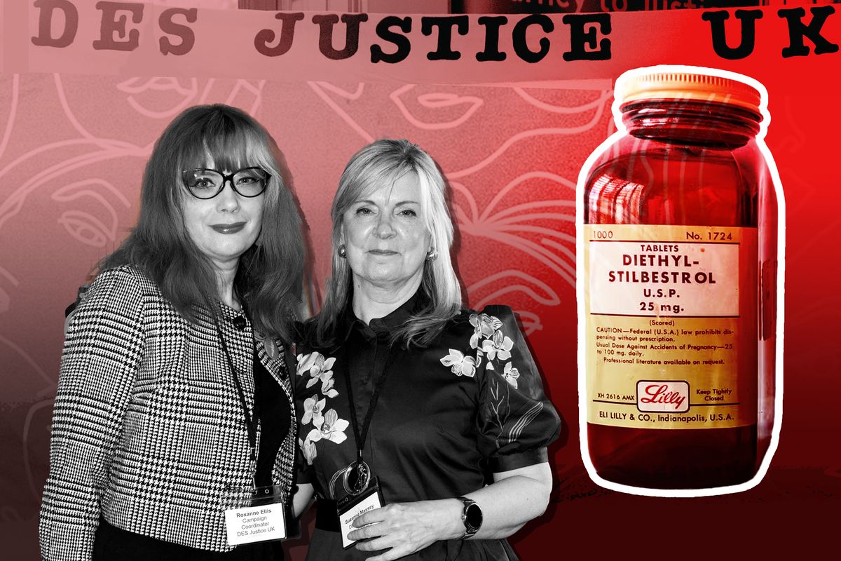Suzanne Massey (right), with her DES Justice UK colleague (left), at Liverpool Town Hall