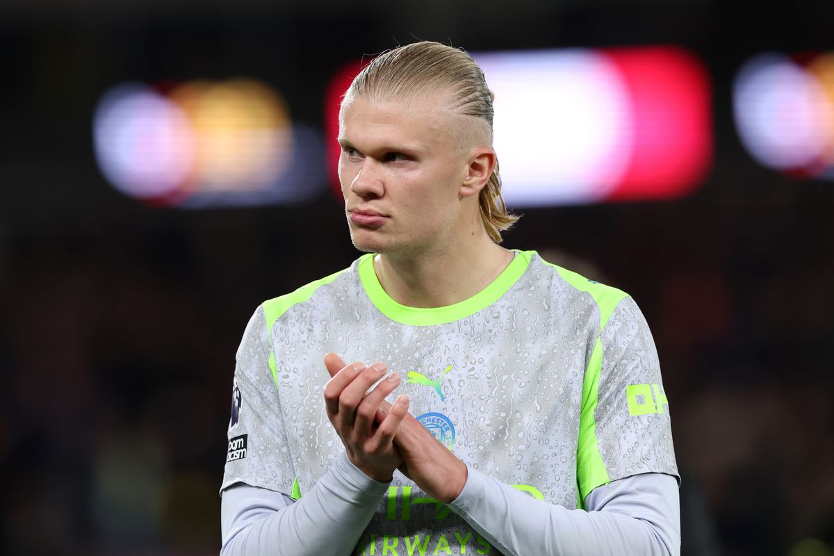 Erling Haaland after a Manchester City game