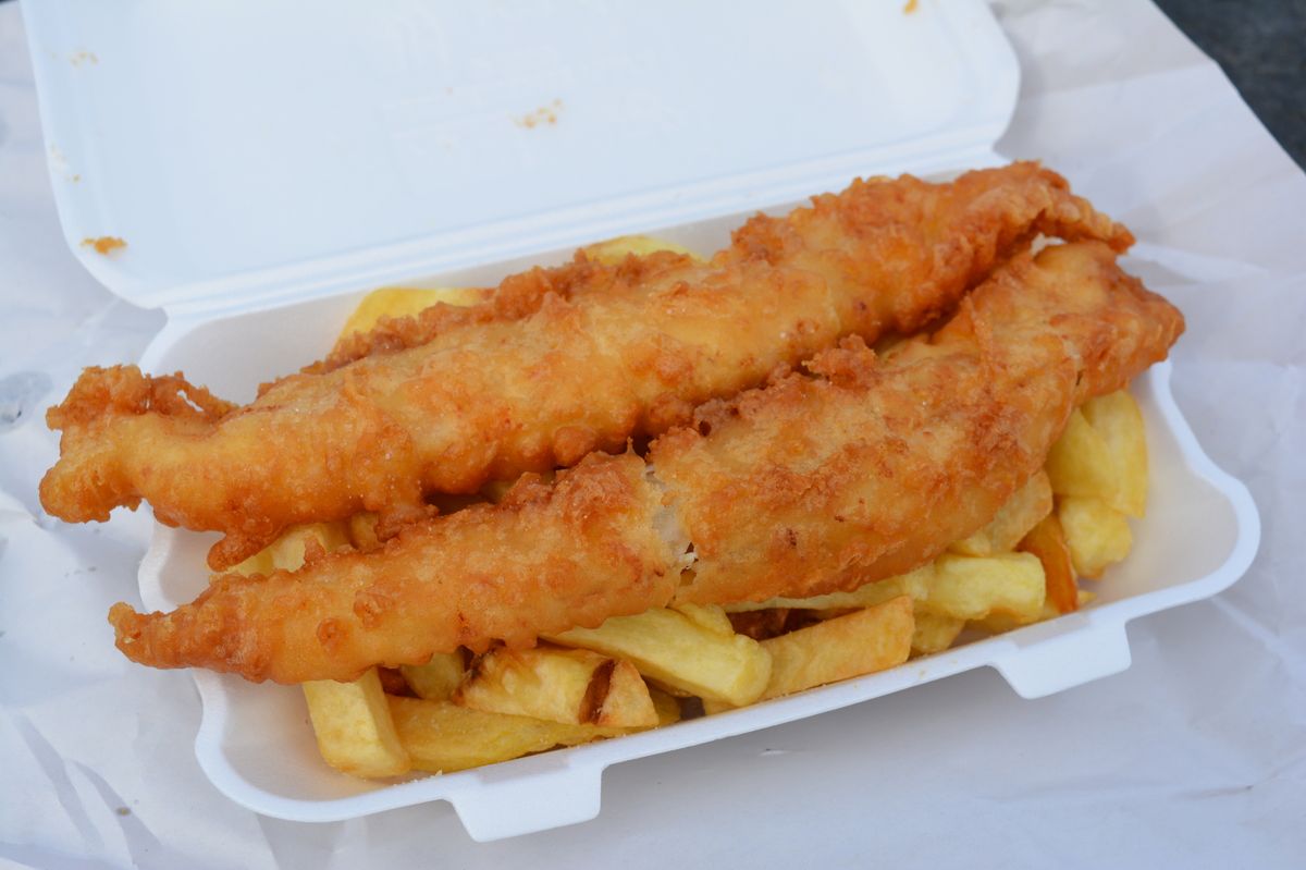 Traditional fish and chips
