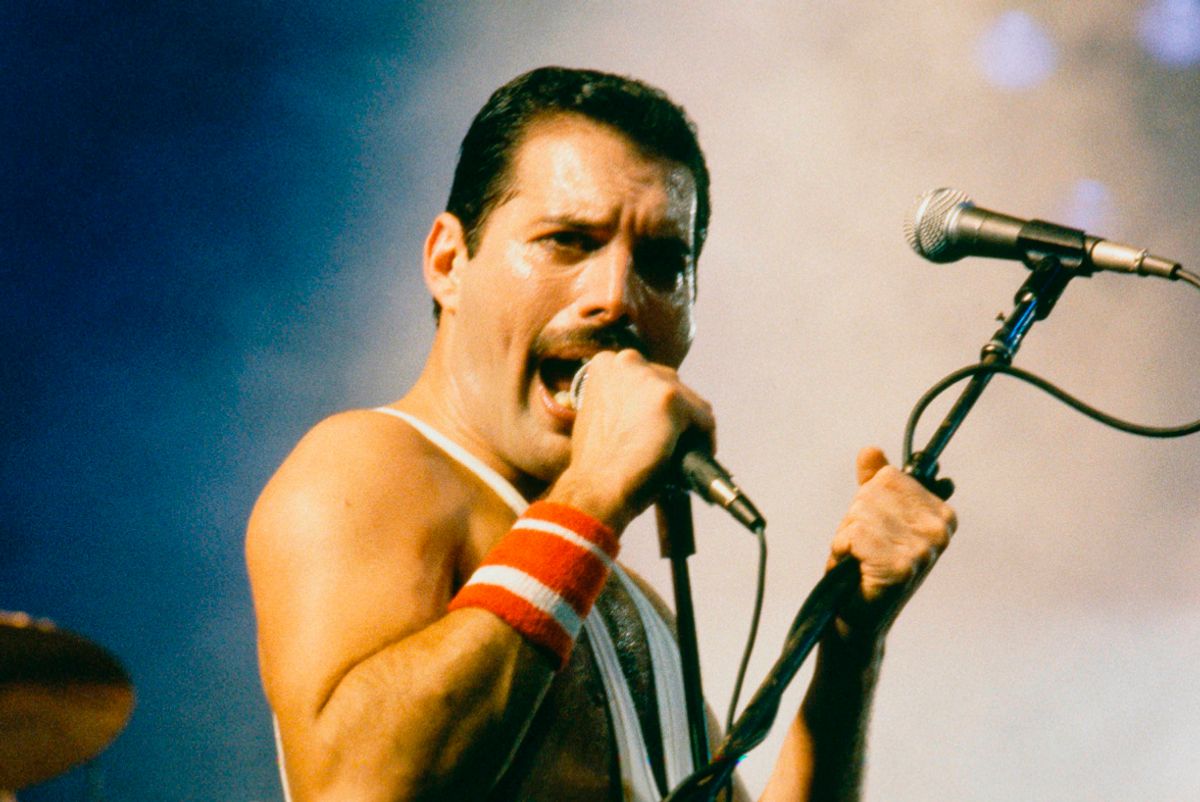 Freddie's baby grand Yamaha piano alone sold for a staggering £1.7m