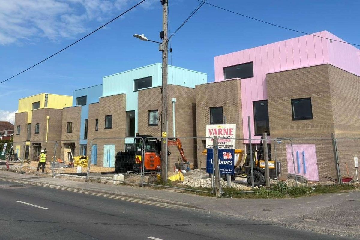 'Lego-like' houses on the Kent coast