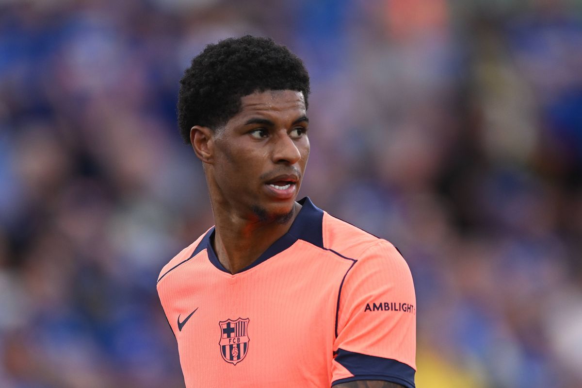 Marcus Rashford during the LaLiga EA Sports match between Getafe CF and FC Barcelona. 