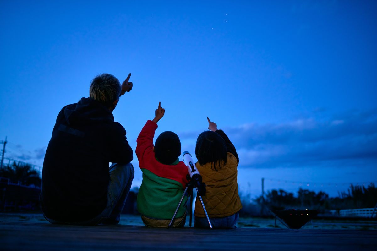 You will get the best view just after sunset