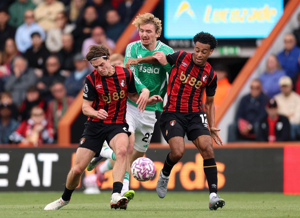 Bournemouth midfielders Alex Scott and Tyler Adams