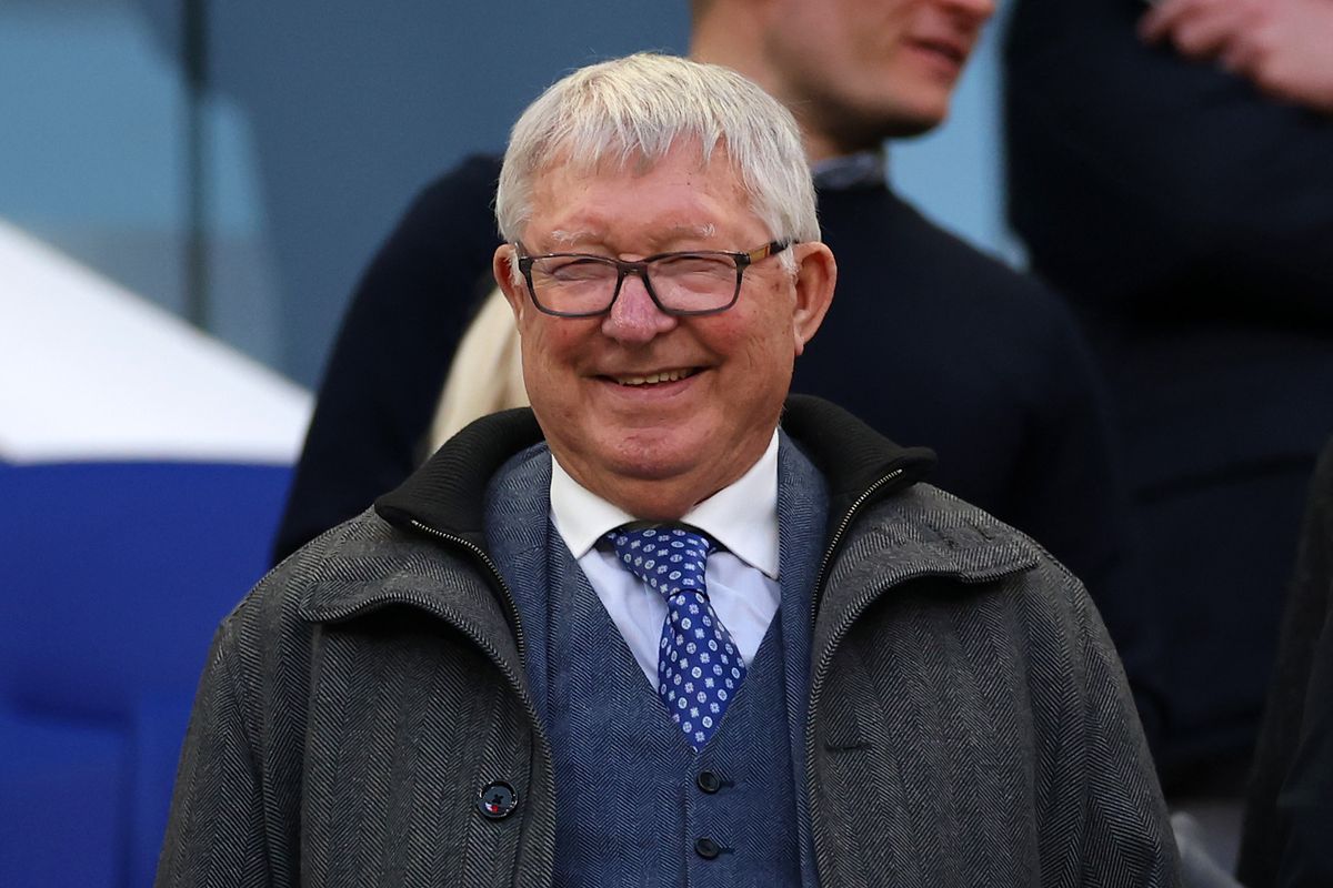 LIVERPOOL, ENGLAND - MARCH 31: Sir Alex Ferguson looks on during an international friendly match between Scotland and Ivory Coast on March 31, 2026 in Liverpool, England. (Photo by Chris Brunskill/Fantasista/Getty Images)