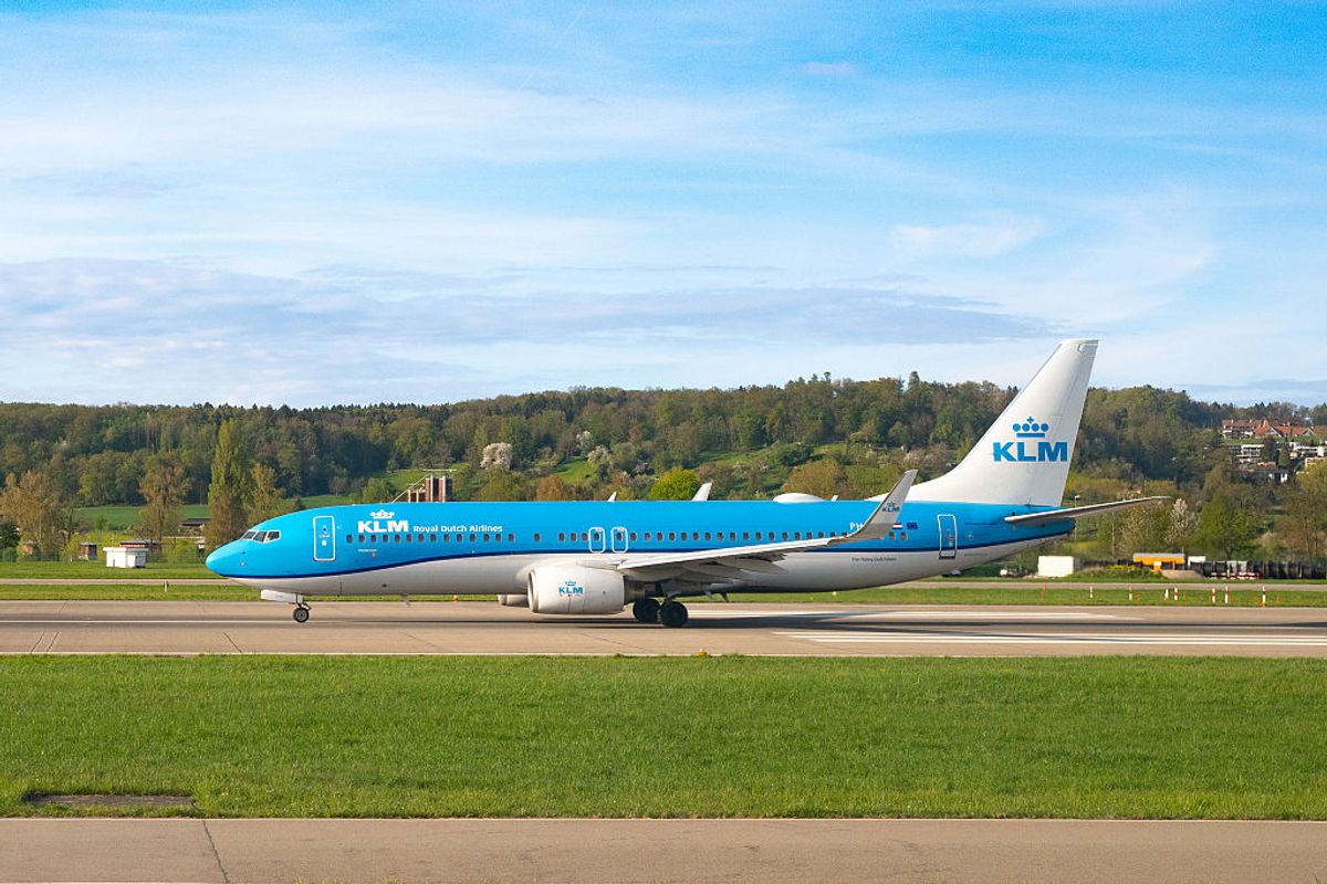 A KLM Royal Dutch Airlines Boeing 737-8K2
