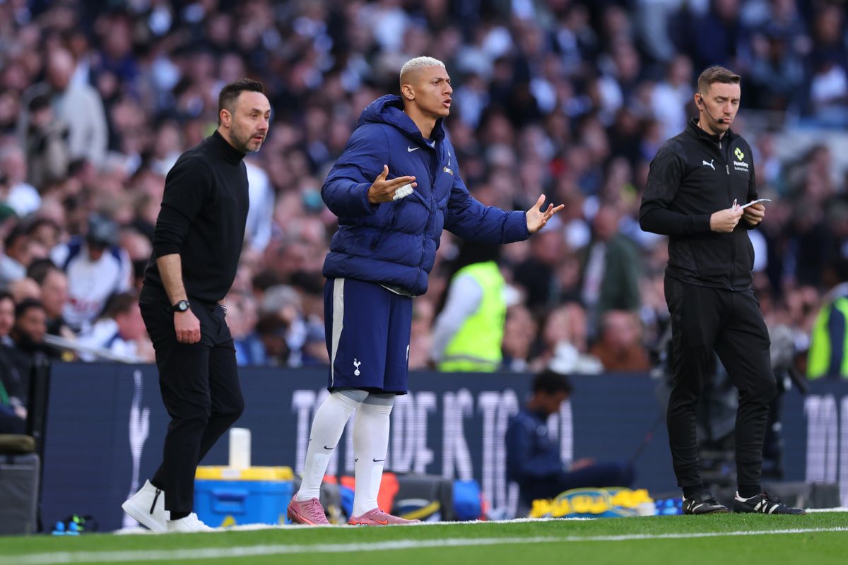 Roberto De Zerbi has a soft spot for Tottenham striker Richarlison and needs him to fire the club away from danger
