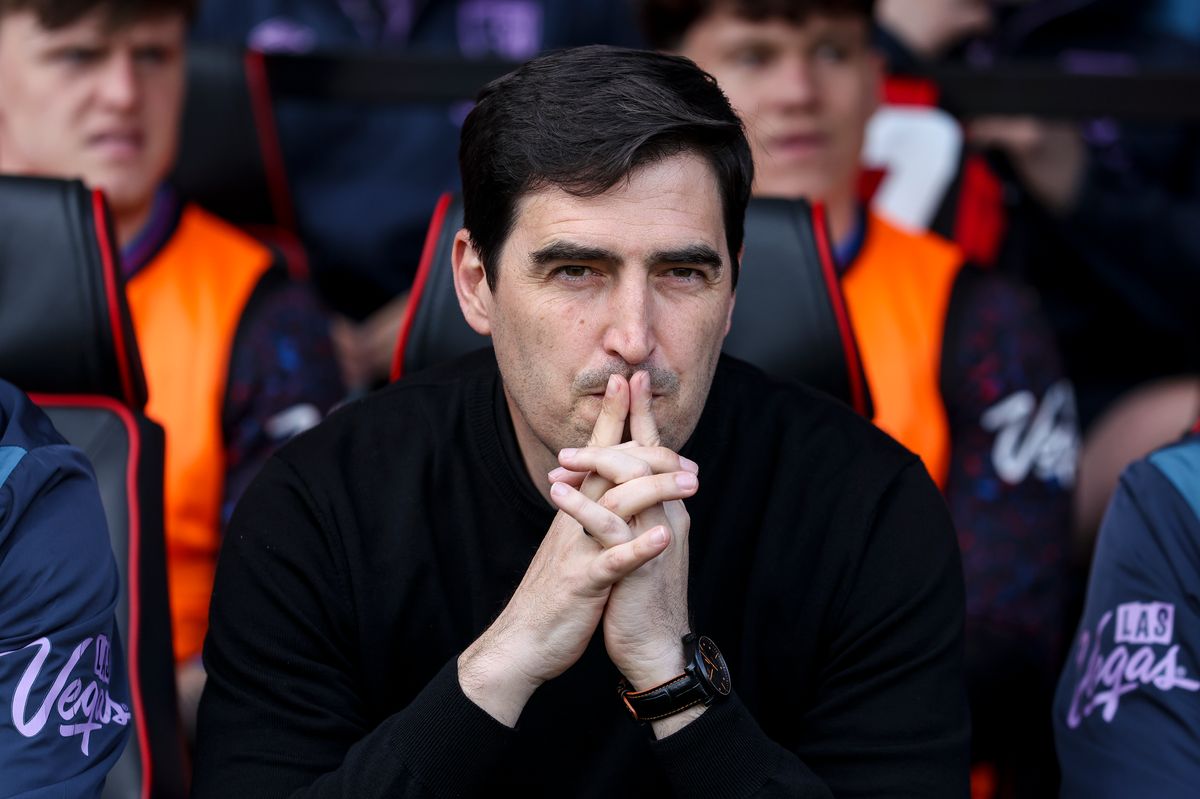 Head Coach Andoni Iraola of Bournemouth  during the Premier League match between Bournemouth and Crystal Palace at Vitality Stadium on May 03, 2026 in Bournemouth, England