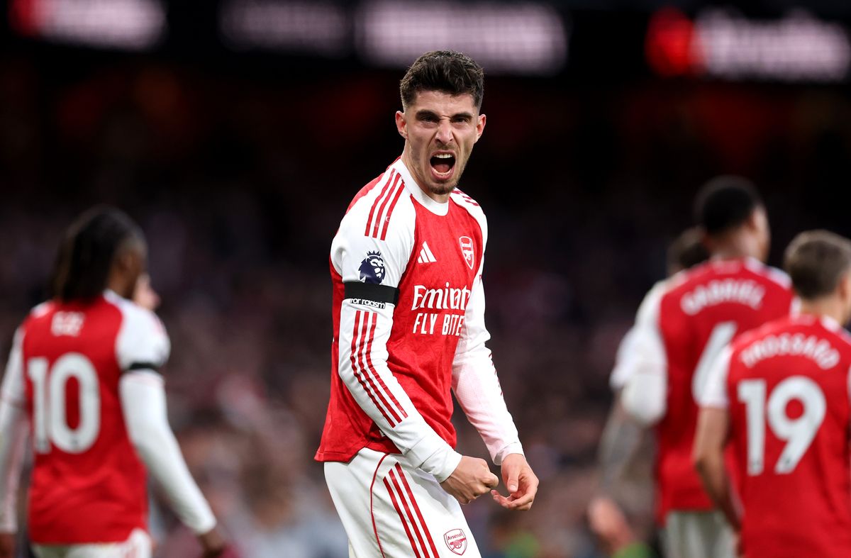 Kai Havertz of Arsenal celebrates