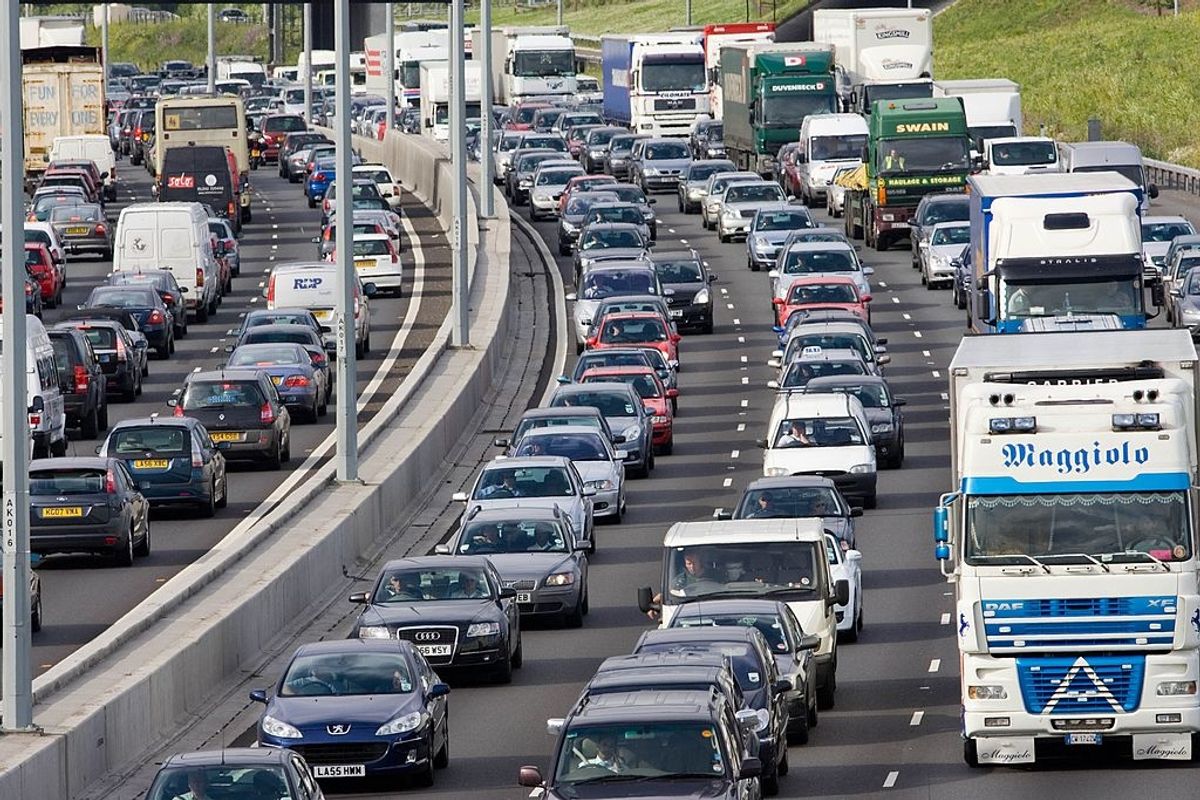 Traffic on a motorway