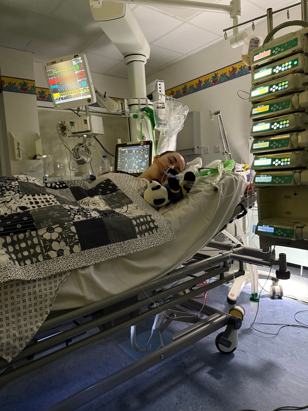 Lexi Brown, in hospital