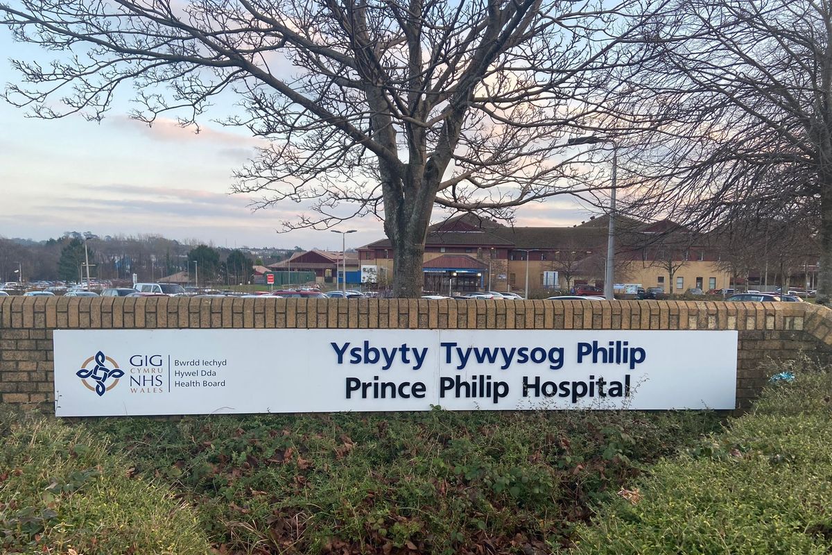 Hywel Dda University Health Board has shut wards at Prince Philip Hospital in Llanelli