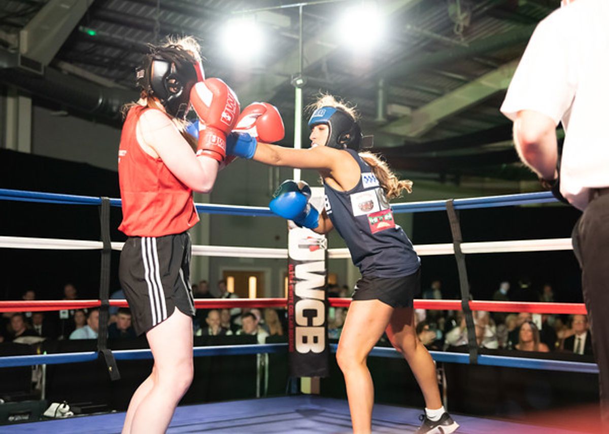 Caitlin boxed for vulnerable kids