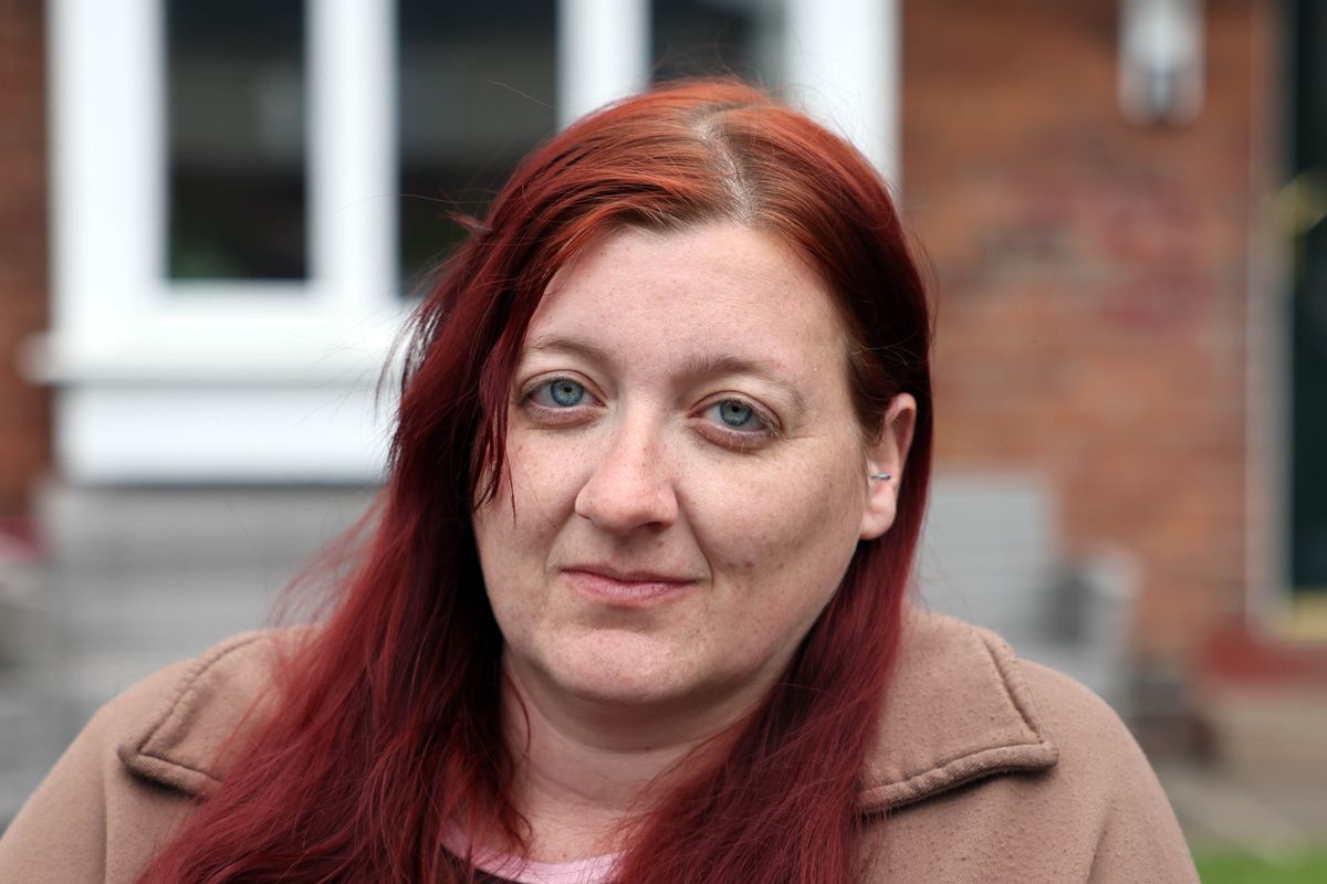 Christina Lee, 32, who has a rat infestation on her street in North Shields