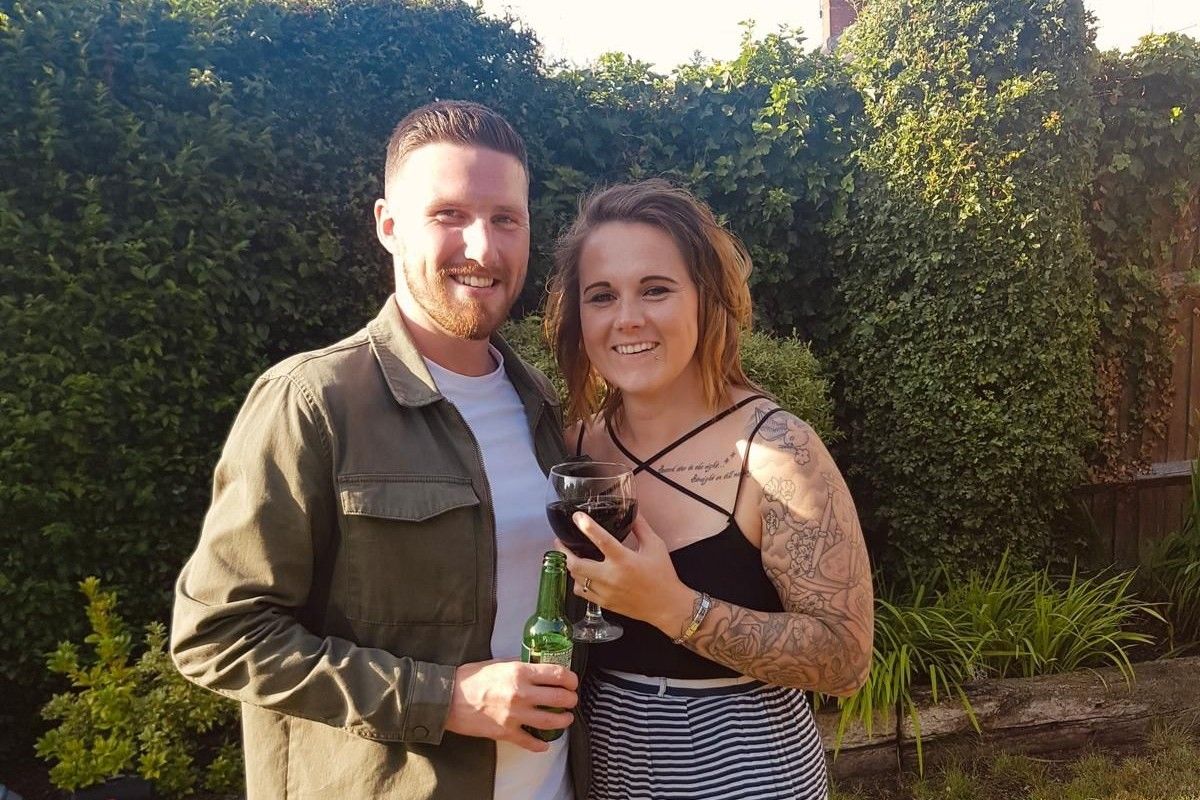 Andy Harrowell pictured with his sister Natalie Harrowell