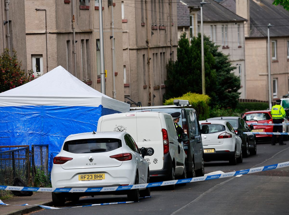 Morison Gardens has been shut down by forensics teams