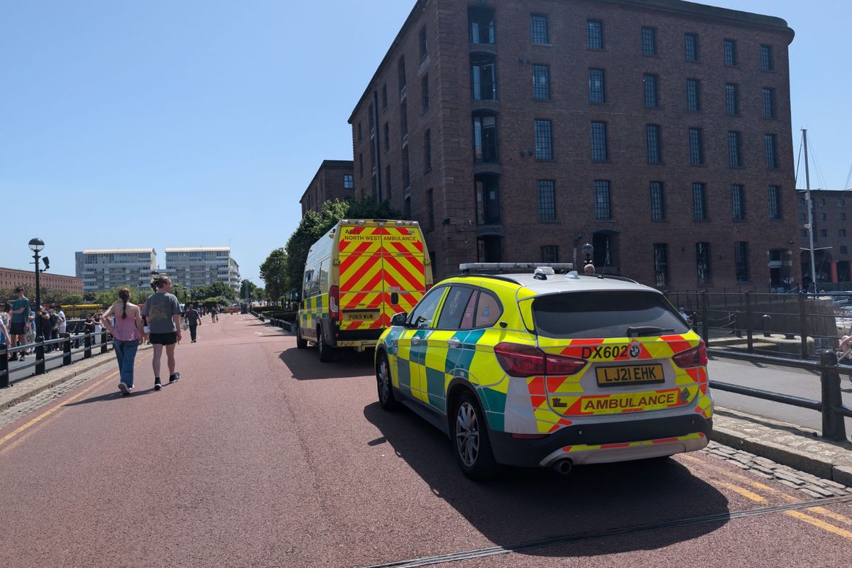 Emergency services respond to incident at Albert Dock, Liverpool
