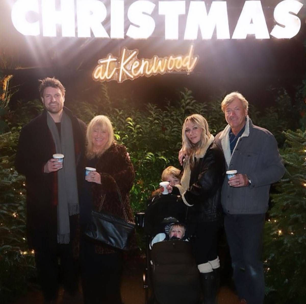Chloe Madeley with her parents Richard and Judy