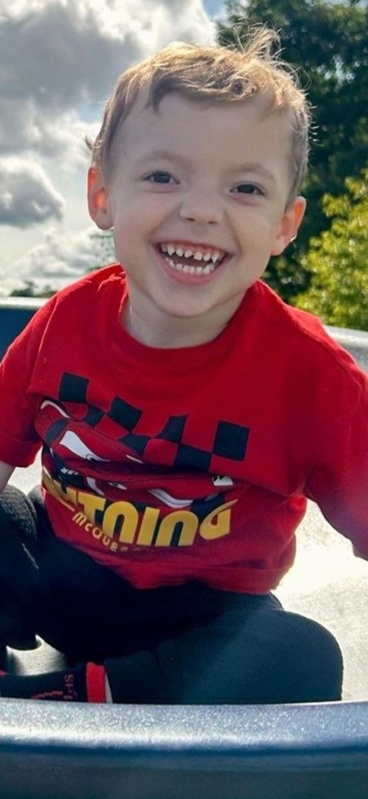 Little Louie has cerebral palsy