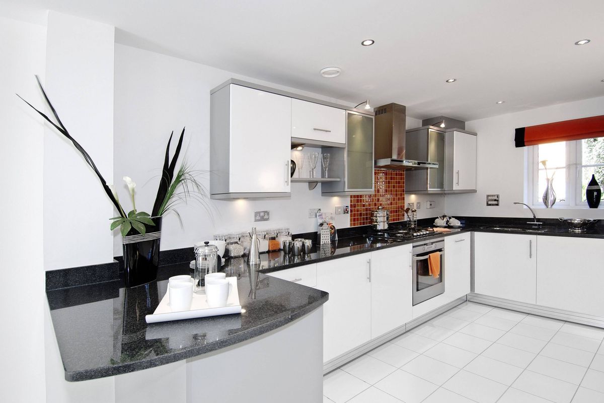 Luxury modern kitchen in new build house