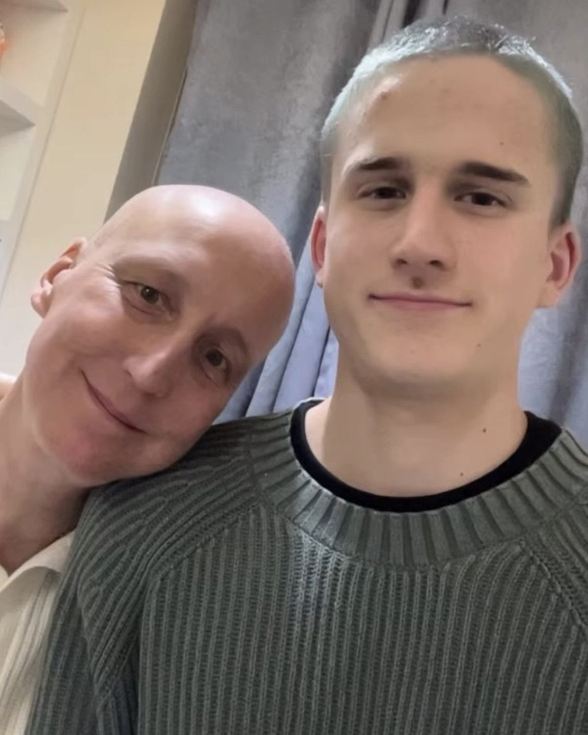 Kim and her son