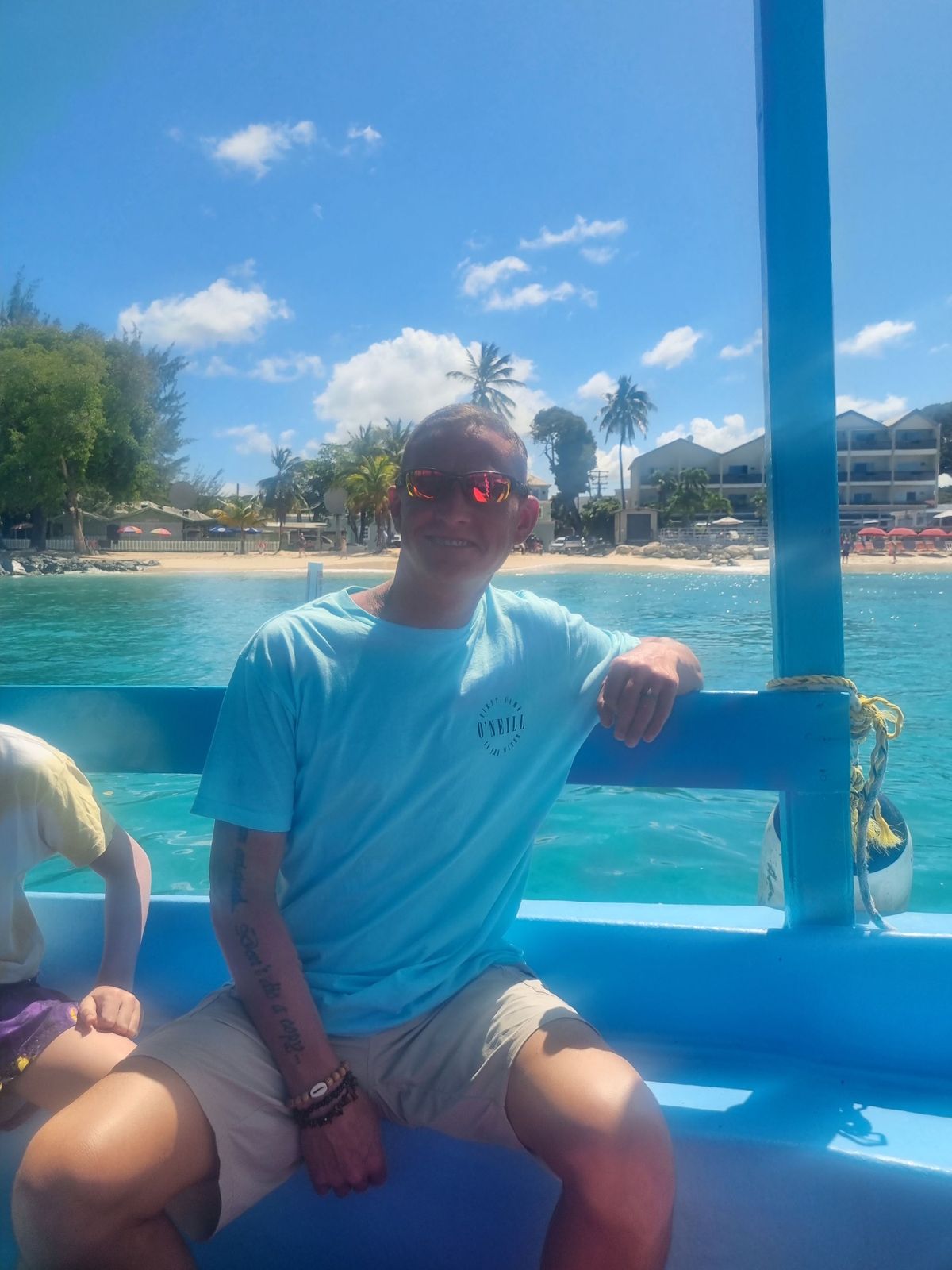 Ryan on a boat