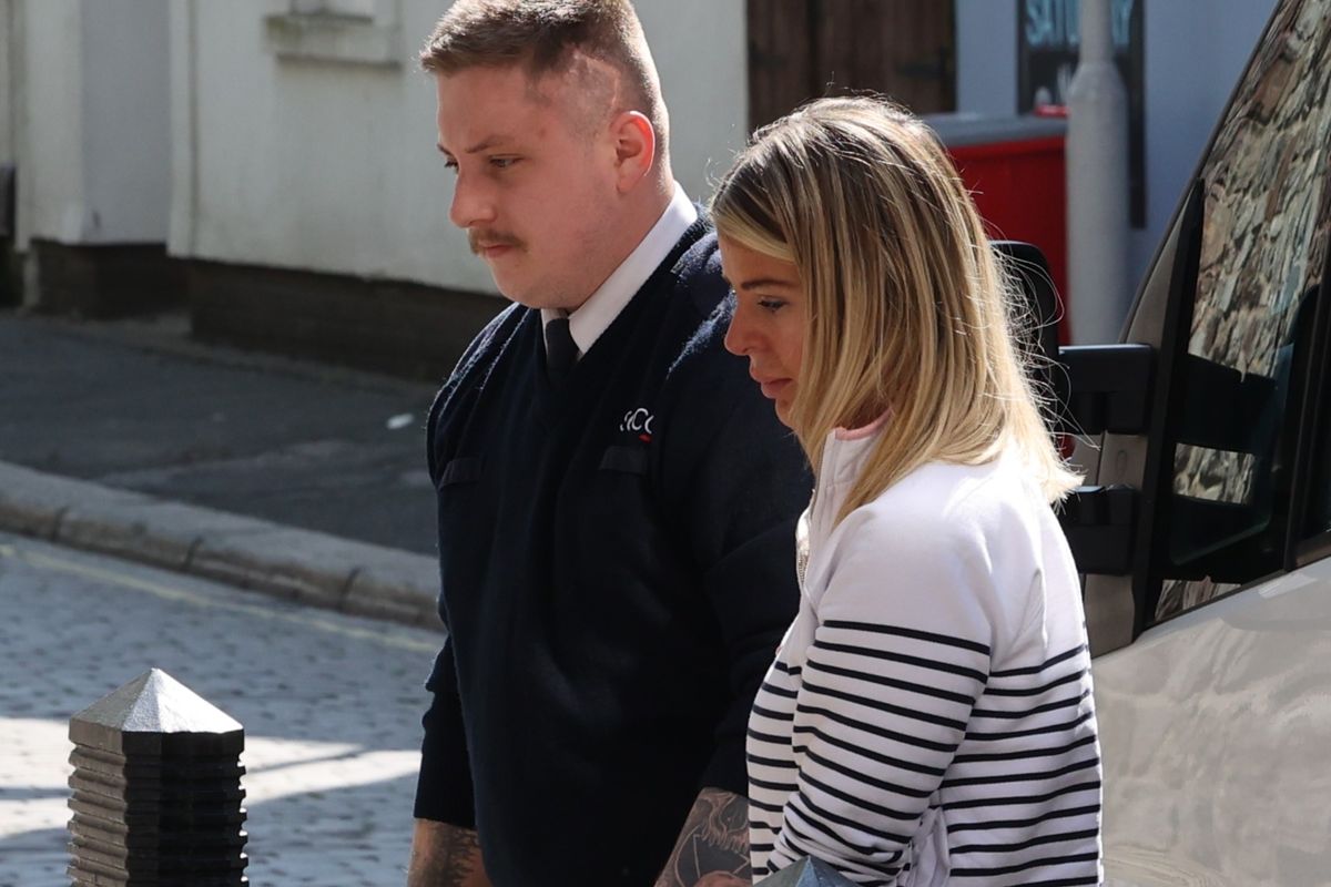 Paris Wilson appears Plymouth Magistrates' Court on April 24, 2025 charged with the murder of Danny Cahalane