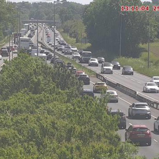 Major delays on the A55 in Flintshire after crash