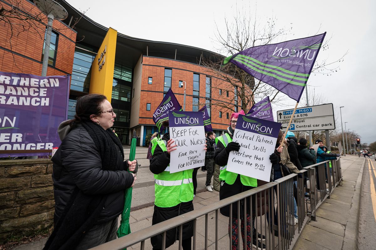 Critical care staff at three Greater Manchester hospitals are set to walk out next week