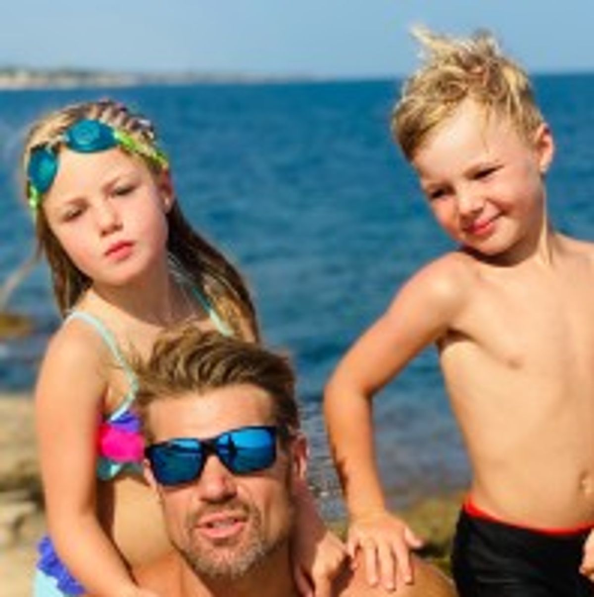 Scott and his children