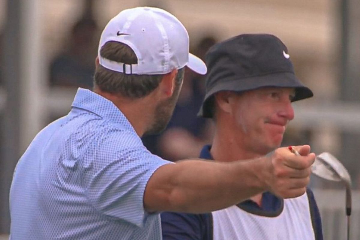 Scottie Scheffler berating Ted Scott