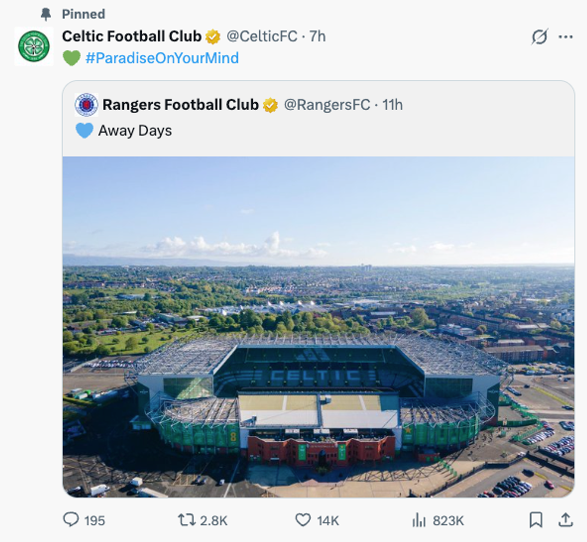 Celtic's response on X