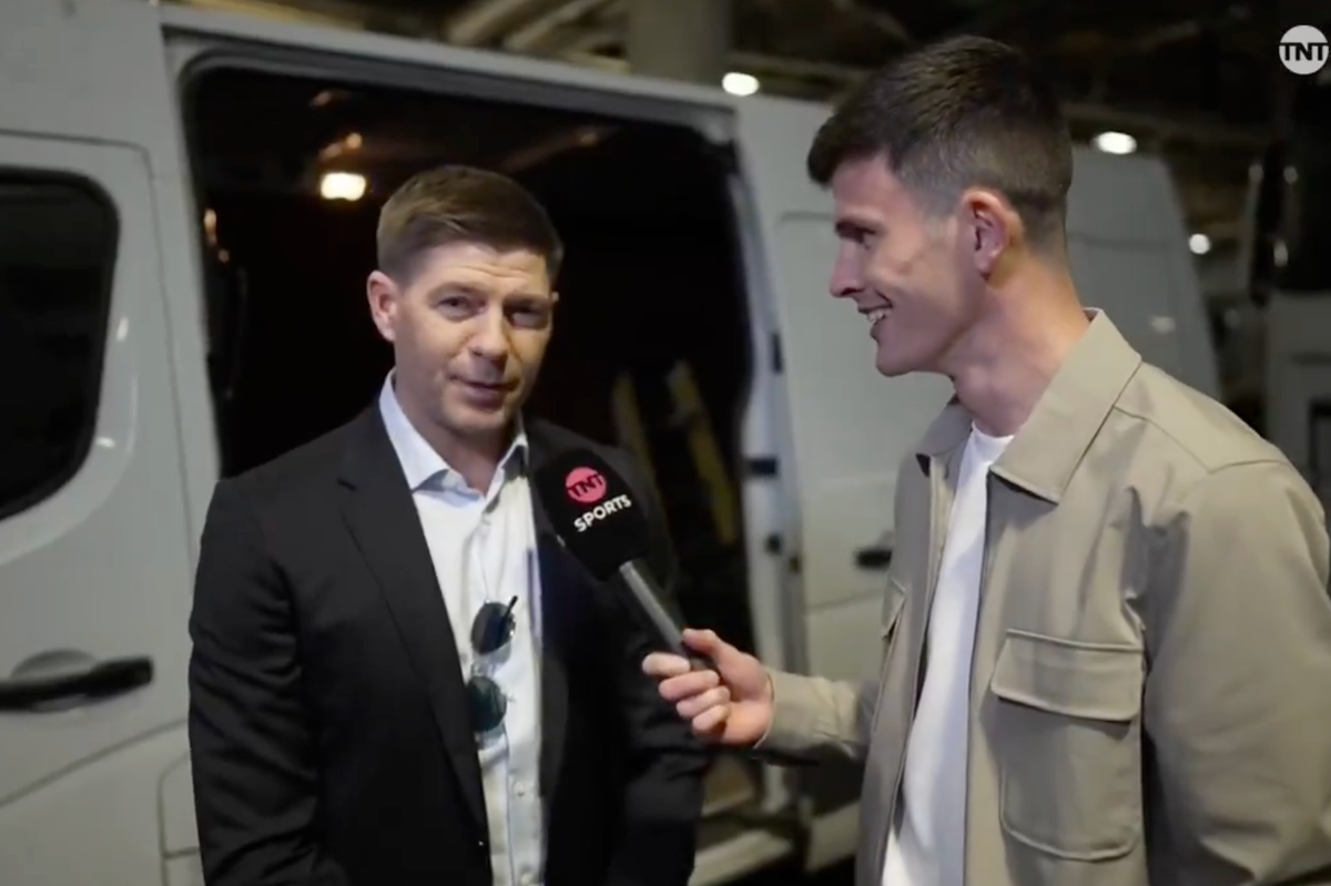 Steven Gerrard nods towards his time at Rangers