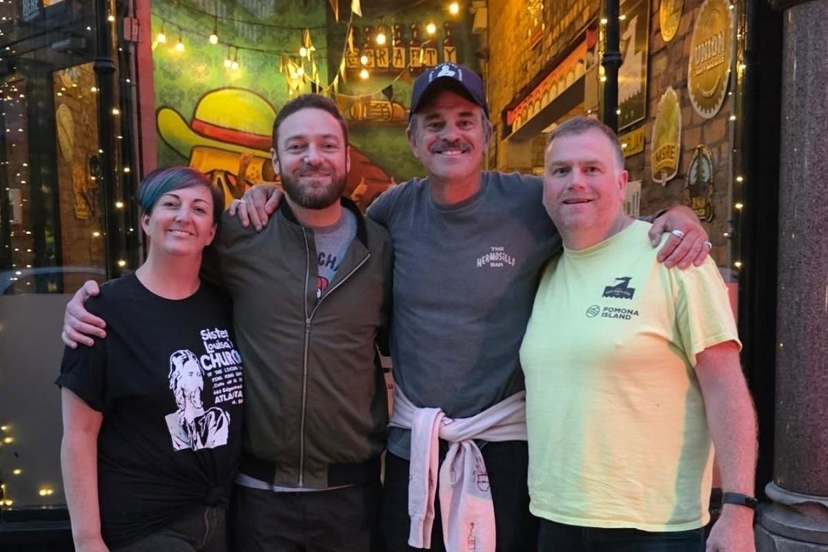 Steven Ogg and Ross Marquand at Dead Crafty Beer Company